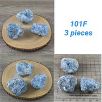 Celestite [3 PIECES LOT] - You Pick - Rough, Natural, Unpolished - * SERENITY* - *Angelic Communication* - Throat Chakra - Reiki Energy