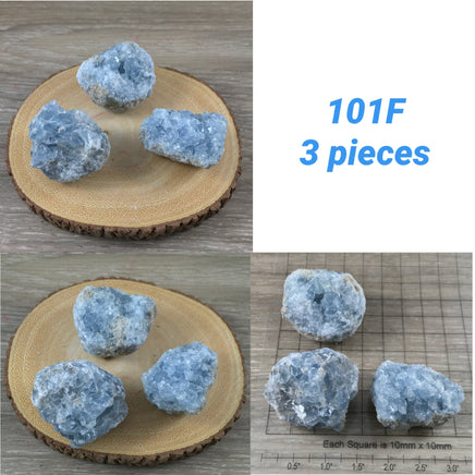 Celestite [3 PIECES LOT] - You Pick - Rough, Natural, Unpolished - * SERENITY* - *Angelic Communication* - Throat Chakra - Reiki Energy