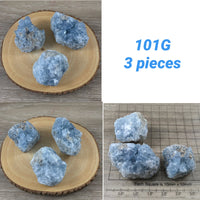 Celestite [3 PIECES LOT] - You Pick - Rough, Natural, Unpolished - * SERENITY* - *Angelic Communication* - Throat Chakra - Reiki Energy