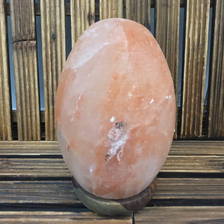 6.75" Egg Lamp - Feng Shui Egg - EXACT PIECE - Himalayan Salt Lamp with CSA approved cord & light bulb - Nature's Ionizer - Excellent Gift