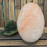 7" Egg Lamp - Feng Shui Egg - EXACT PIECE - Himalayan Salt Lamp with CSA approved cord & light bulb - Nature's Ionizer - Excellent Gift