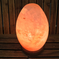7.25" Egg Lamp - Feng Shui Egg - EXACT PIECE - Himalayan Salt Lamp with CSA approved cord & light bulb - Nature's Ionizer - Excellent Gift