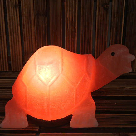 Gorgeous UNIQUE Hand carved Himalayan Salt Turtle Lamp (5 lbs +) - Comes with CSA approved cord & bulb -Nature's Air Ionizer - Sleep Better