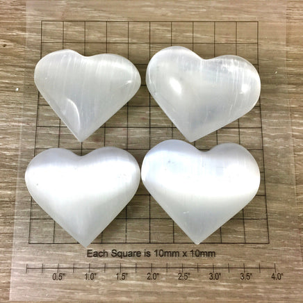 BEAUTIFUL!  Small Hand Carved Natural Selenite Heart - Perfect Gift for All Occasions! -  "Spiritual Activation" - Reiki Healing
