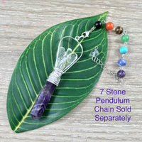 Gemstone Angel Point Pendant / Pendulum - Superb Craftsmanship - Bonus Pouch!