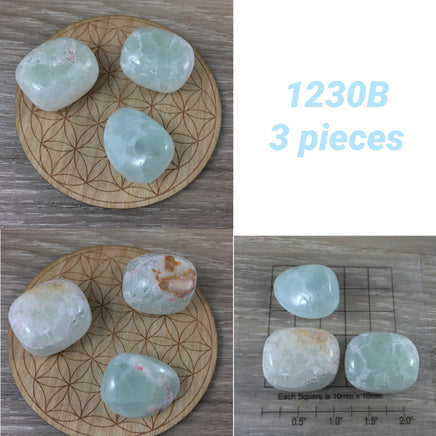 Carribean Blue Calcite - You Pick - Tumbled, Natural Color, No Dyes - *INTUITION* - *COMMUNICATION* - *MEDITATION* - Reiki Healing