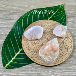 Peach Scolecite - 3 pieces - You Pick - Tumbled, Polished, Natural - *Inner Peace* - *Relaxation* - *Tranquility*  - *Awakening the Heart*