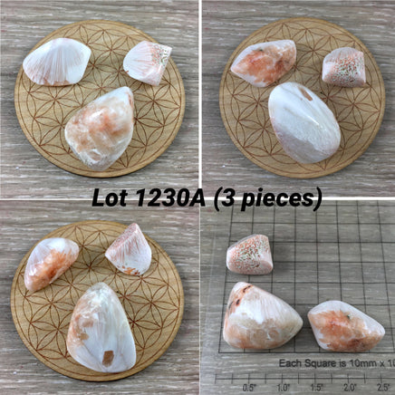 Peach Scolecite - 3 pieces - You Pick - Tumbled, Polished, Natural - *Inner Peace* - *Relaxation* - *Tranquility*  - *Awakening the Heart*