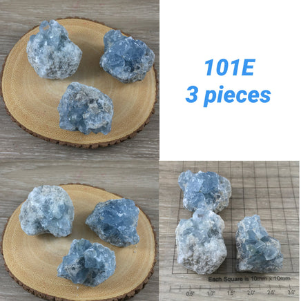 Celestite [3 PIECES LOT] - You Pick - Rough, Natural, Unpolished - * SERENITY* - *Angelic Communication* - Throat Chakra - Reiki Energy