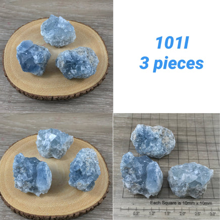 Celestite [3 PIECES LOT] - You Pick - Rough, Natural, Unpolished - * SERENITY* - *Angelic Communication* - Throat Chakra - Reiki Energy