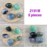 3 -5 pieces Rainbow Fluorite - PICK YOUR LOT - Premium Grade - Smooth, Polished - "Mental Clarity" - "Clear Energy" - "Decision-Making"