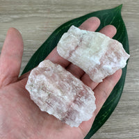 Medium Mangano Calcite (2" - 2.25") - Rough, Natural - *Stone of Forgiveness", "Release Fear & Grief", *Lifts Tension* - Reiki Healing