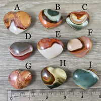 Polychrome Jasper Heart - Unique!  Hand Carved, Polished, No dyes, Natural - *PROTECTION* - *POWER* - *Anti-Negativity* - Reiki Healing