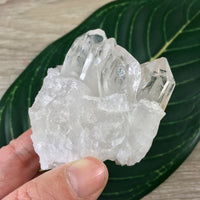 2" Clear Quartz Cluster on Matrix -Chunky - Lovely Points, Unpolished, Natural - *Stone of Light" - Reiki Energy