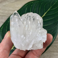 2" Clear Quartz Cluster on Matrix -Chunky - Lovely Points, Unpolished, Natural - *Stone of Light" - Reiki Energy