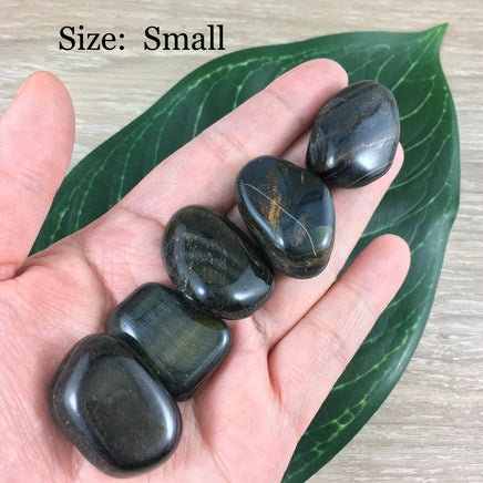 Blue Tiger Eye Tumbled Crystal 1.25"-1.75" - Natural, No Dyes - *Balance between Extremes" - "VITALITY" - *STRENGTH*