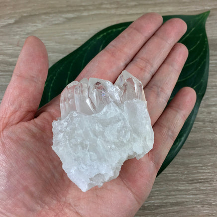 2" Clear Quartz Cluster on Matrix -Chunky - Lovely Points, Unpolished, Natural - *Stone of Light" - Reiki Energy