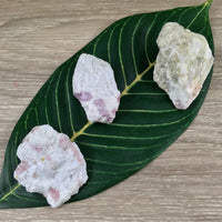 3 pieces Pink Tourmaline on Matrix -Rough, Natural, Unpolished, Raw - *LOVE" - "EMOTIONAL HEALING" - Heart Chakra