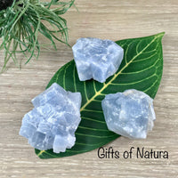 Chunky Blue Calcite - Rough, Unpolished - *SOOTHING* - *ASTRAL TRAVEL* - Throat Chakra Crystal - Reiki Healing