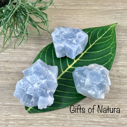 Chunky Blue Calcite - Rough, Unpolished - *SOOTHING* - *ASTRAL TRAVEL* - Throat Chakra Crystal - Reiki Healing