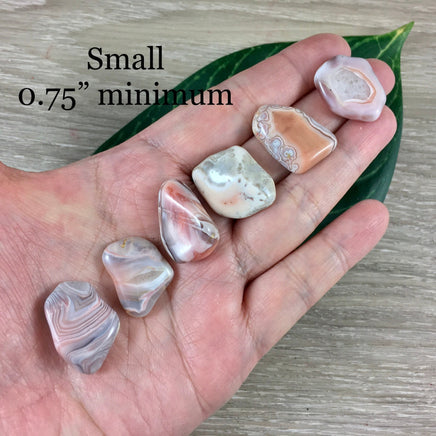 Pink Grey Botswana Agate - High Grade - Polished, Natural, No Dyes - *Repels Negative Energy* - *Creativity* - *Overcome Obstacles*