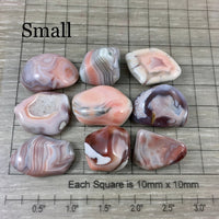 Pink Grey Botswana Agate - High Grade - Polished, Natural, No Dyes - *Repels Negative Energy* - *Creativity* - *Overcome Obstacles*