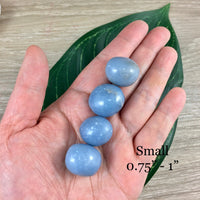 Angelite - 3 sizes to choose -Tumbled, Natural, No Dyes, Polished - *Angelic Communication* - *Serenity* - *Expanded Self Awareness*