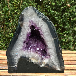Amethyst Cathedral - 9" High - DARK Sparkling Points - Great Overall Shape - Rough, Natural - *CALMING* - Reiki Energy