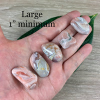 Pink Grey Botswana Agate - High Grade - Polished, Natural, No Dyes - *Repels Negative Energy* - *Creativity* - *Overcome Obstacles*