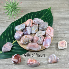 Pink Grey Botswana Agate - High Grade - Polished, Natural, No Dyes - *Repels Negative Energy* - *Creativity* - *Overcome Obstacles*