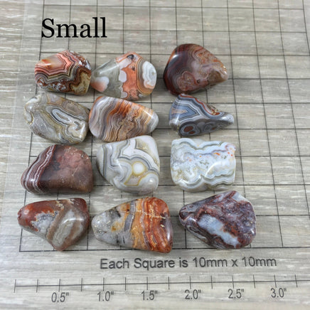 Crazy Lace Agate - 2 sizes to choose - Tumbled, Natural, No Dyes - *OPTIMISM* - *Laughter Stone* - *Self-Confidence* - Reiki Healing