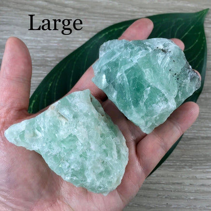 Green Fluorite - Natural, Rough, Raw, Chunky, Unpolished - *Mental Enhancement & Clarity* - *Decision-Making*