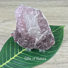 Lepidolite Slice / Slab with Mica - Exact Piece - Rough, Unpolished, Beautiful Shimmer - *STRESS RELIEF*