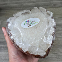 Himalayan Gourmet Salt in Heart Shaped Basket Gift Set -Coarse and Cube Salt - 84 Minerals, Natural - Excellent Gift!!