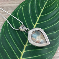32cts Genuine Larimar Pendant - 925 Solid Sterling Silver - *Calming* - *Cooling* - *Soothing to Emotional Body*