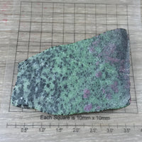 3.5" African Ruby Zoisite Slab - Natural, No Dyes, Unpolished - Lapidary - *Abundance* - *Love* - *Passion for life* - Reiki Healing