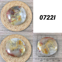 Crazy Lace Agate Palmstone | Worry Stone - You Pick!  Natural, No Dyes - *OPTIMISM* - *Laughter Stone* - *Self-Confidence* - Reiki Healing