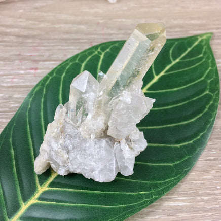 2" Laser Clear Quartz Cluster on Matrix -Chunky - Lovely Points, Unpolished, Natural - *Stone of Light" - Reiki Energy