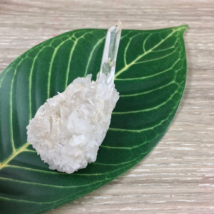 2" Laser Clear Quartz Cluster on Matrix -Chunky - Lovely Points, Unpolished, Natural - *Stone of Light" - Reiki Energy