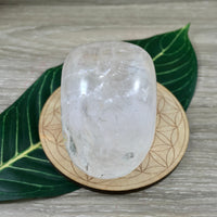 2.75" Clear Quartz Skull (9.18 oz) -Nice Rainbows! Natural, No Dyes,  Handcarved - *CLEANSING* - *INTENTION AMPLIFIER* - Reiki Energy