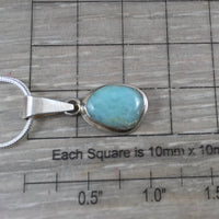 10.5cts Genuine Larimar Pendant - 925 Solid Sterling Silver - *Calming* - *Cooling* - *Soothing to Emotional Body*