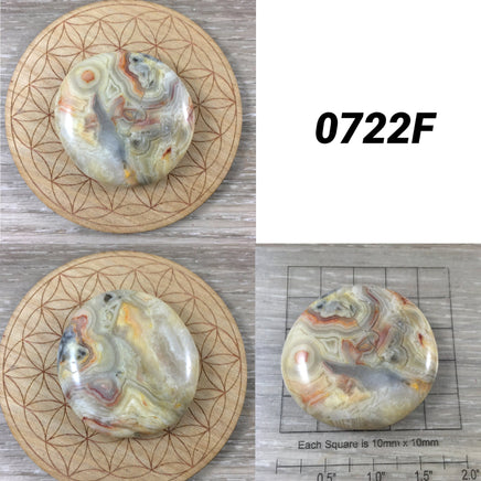 Crazy Lace Agate Palmstone | Worry Stone - You Pick!  Natural, No Dyes - *OPTIMISM* - *Laughter Stone* - *Self-Confidence* - Reiki Healing