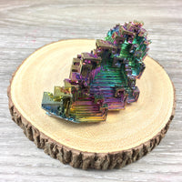 3.5" Bismuth Specimen (5.05 oz) -EXACT PIECE - Lab-Grown, High Purity - *Change Complex Thought*, "Team Cohesiveness", "Isolation"
