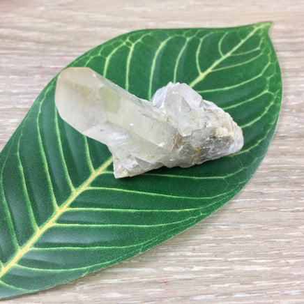 2" Laser Clear Quartz Cluster on Matrix -Chunky - Lovely Points, Unpolished, Natural - *Stone of Light" - Reiki Energy