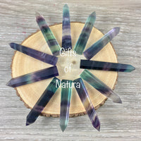 PREMIUM GRADE Rainbow Fluorite Obelisk - Hand Polished, Natural, No Dyes - *Mental enhancement and clarity* - *Improve Decision-Making*