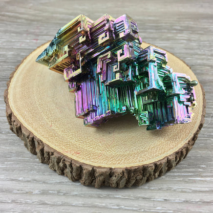 3.5" Bismuth Specimen (5.05 oz) -EXACT PIECE - Lab-Grown, High Purity - *Change Complex Thought*, "Team Cohesiveness", "Isolation"