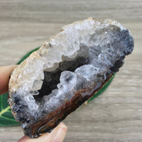 2.45" Small Agate Geode with Quartz - Natural, Unpolished, No Dyes - Simply Beautiful!