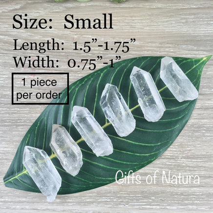 Clear Quartz Points - 5 Sizes to Choose - Rough, Unpolished, Natural, Non-Treated - *Stone of Light" - Reiki Energy