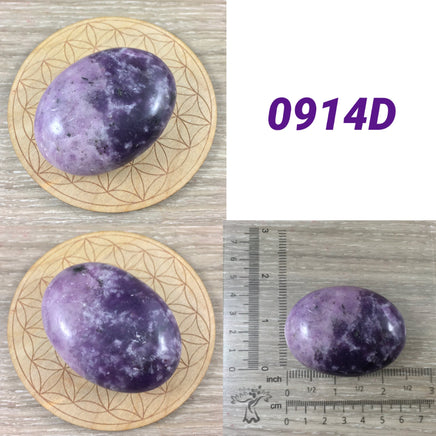 BIG!  Lepidolite Palm Stone (2.25"+) - Tumbled, Smooth - Beautiful Shimmer - *Emotional Healing & Balance* - *Serenity* - *Stress Relief*