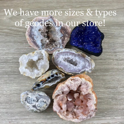 2.45" Small Agate Geode with Quartz - Natural, Unpolished, No Dyes - Simply Beautiful!